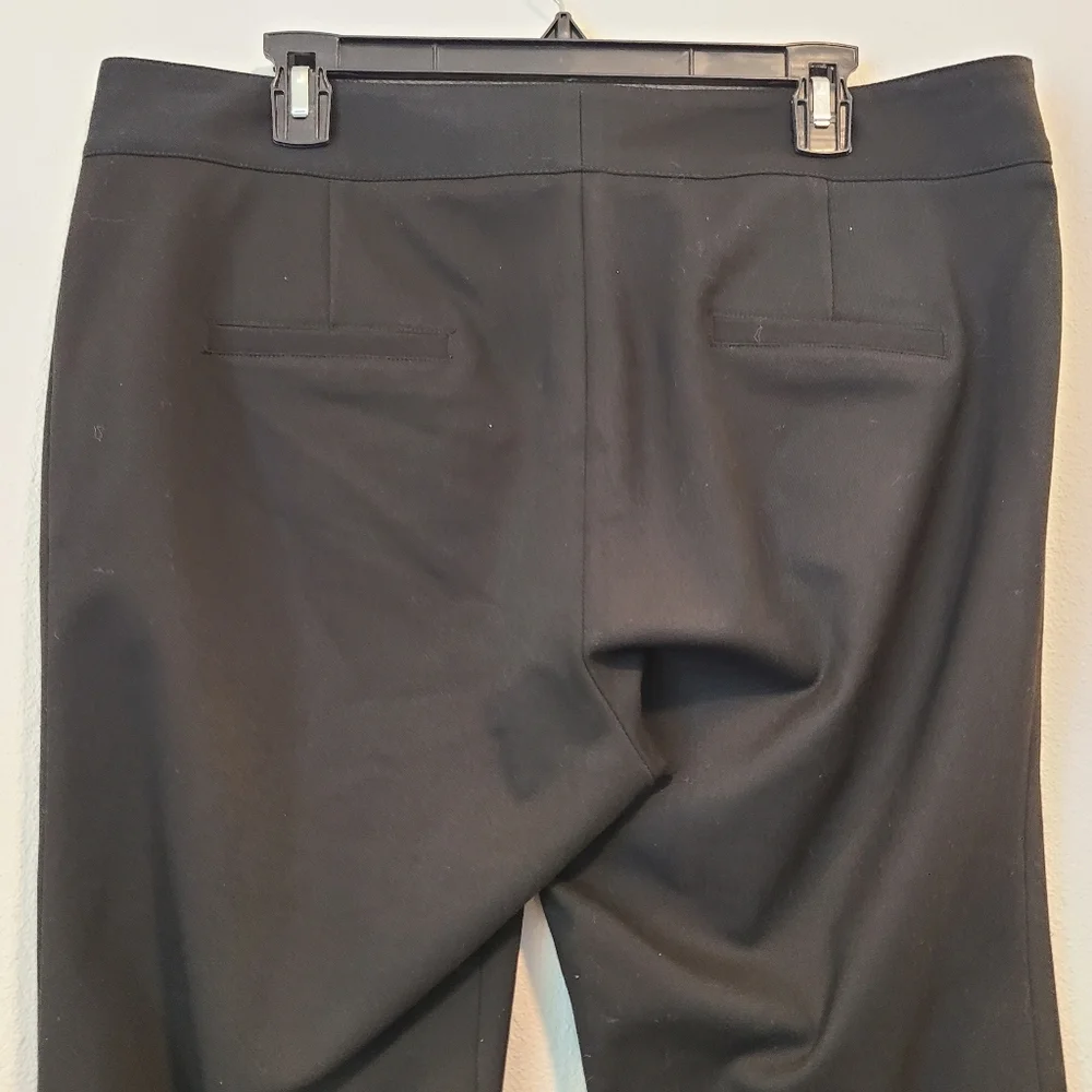 Black Veronica Beard Moto Cropped Slim Ponte Pants - Picture 7 of 9